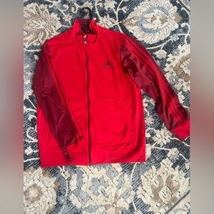 Adidas Red athletic zip up jacket